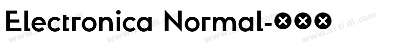 Electronica Normal字体转换